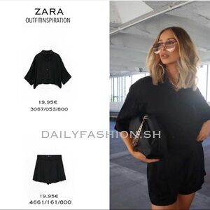 FLOWY SATIN EFFECT SHIRT TRF